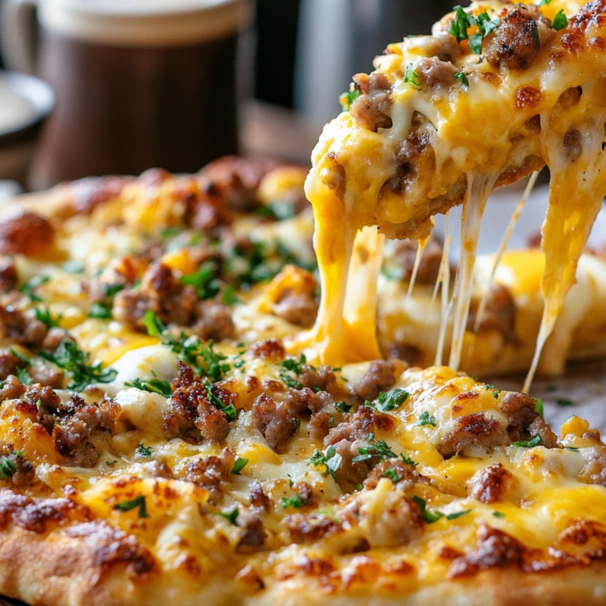 Breakfast pizza recipe
