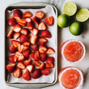 Prepare Strawberries and Glasses