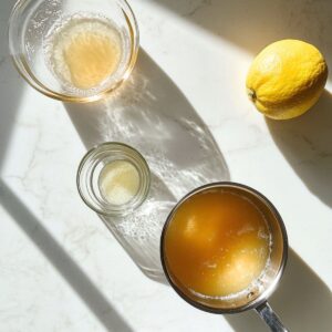 make simple syrup and combine
