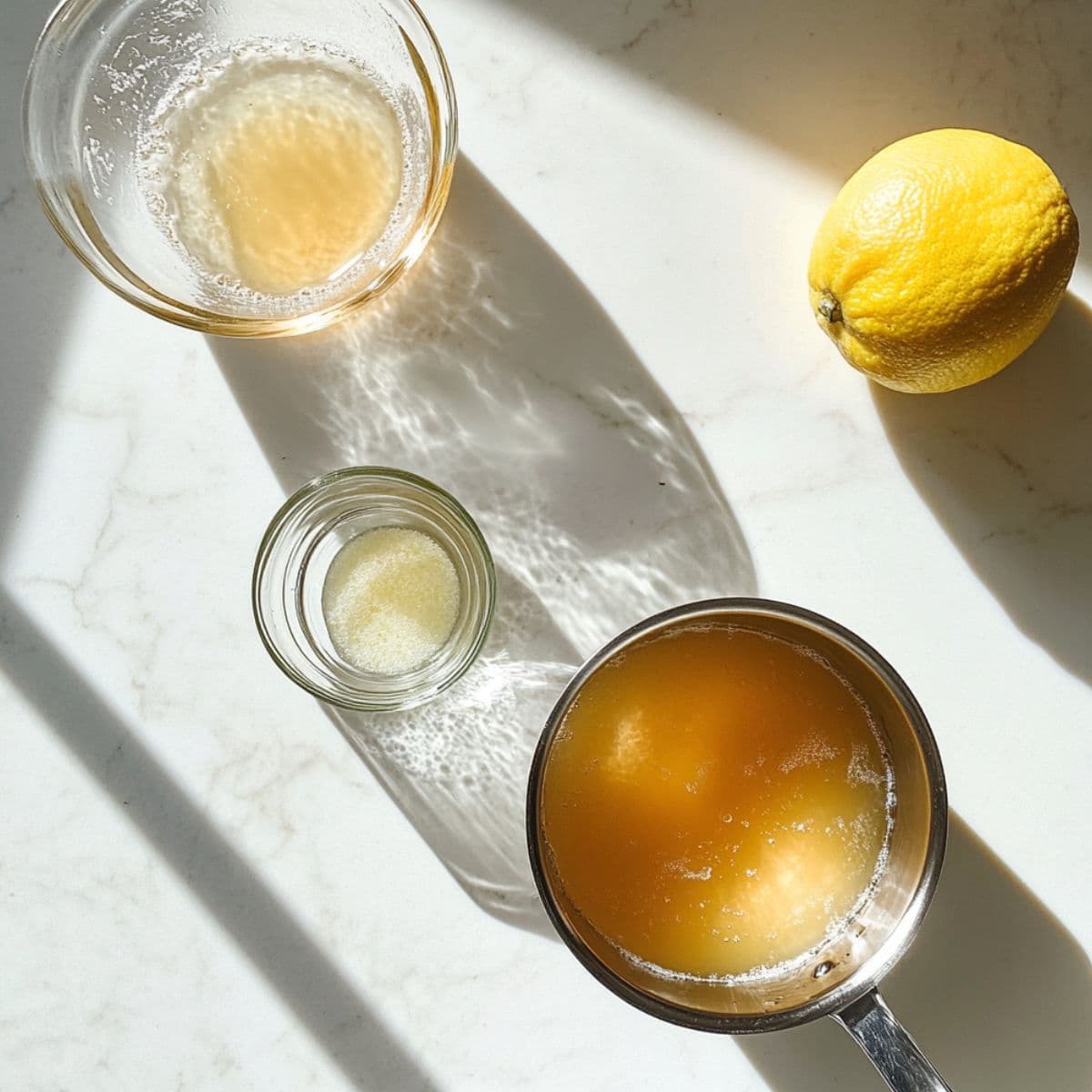 make simple syrup and combine