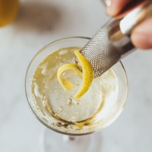 strain and garnish