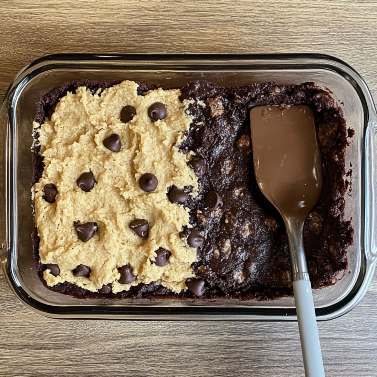 layer and bake brookie recipe in pan