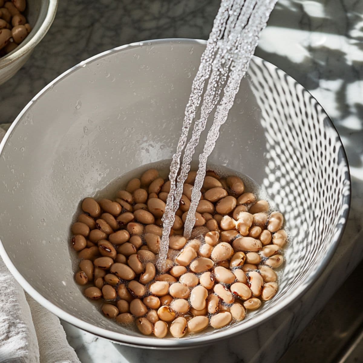 prep the beans for charro beans