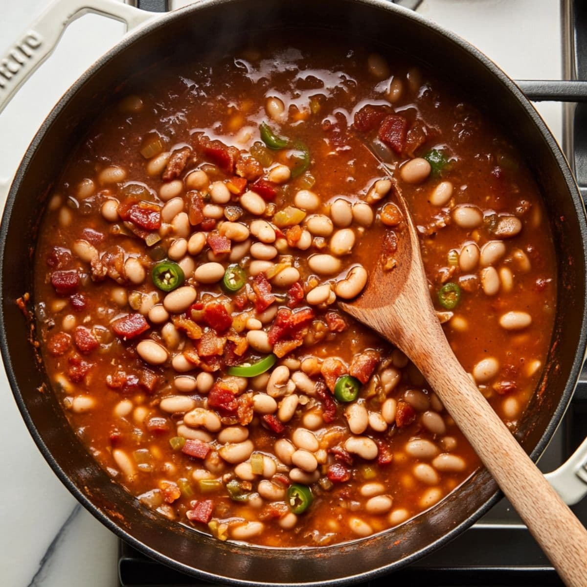 simmer everything for charro beans