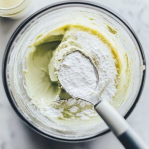 add the good stuff to pistachio cream recipe