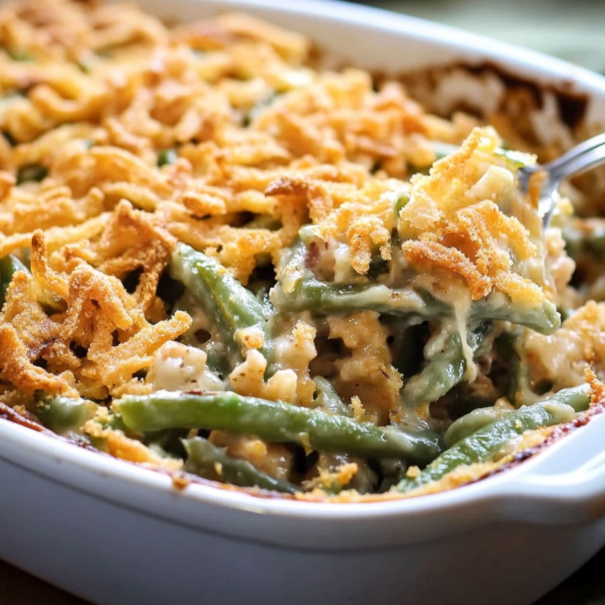 everyone loves it when this green bean casserole recipe hits the table