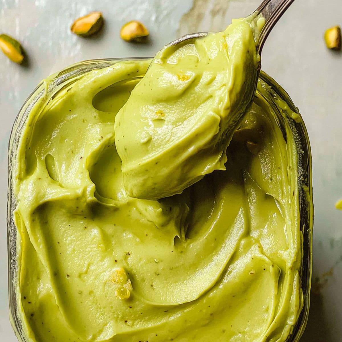 final touch for pistachio cream recipe