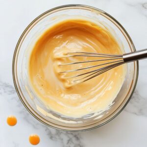 mixing the creamy milk for a perfect thai iced tea recipe