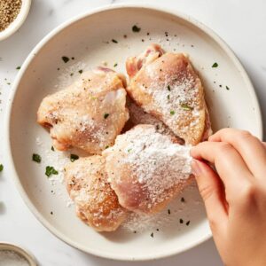 prep and dredge for smothered chicken recipe