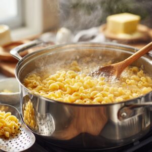cook the pasta for mac and cheese