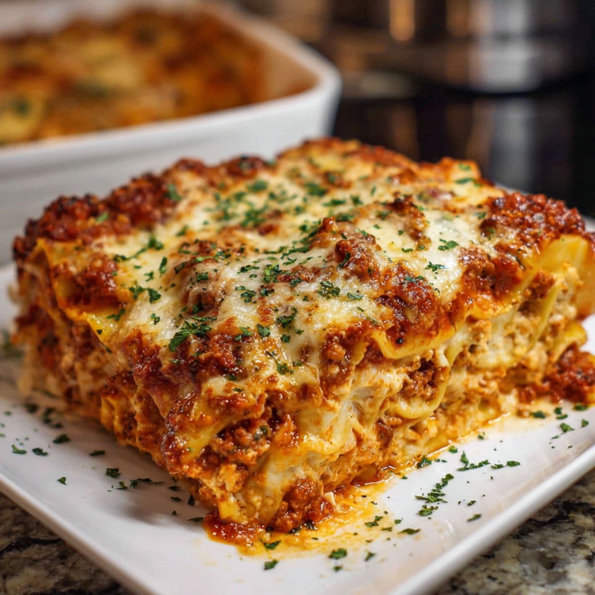 baked lasagna golden brown and bubbly with cheese for lasagna recipe