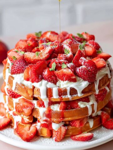 strawberry waffles recipe