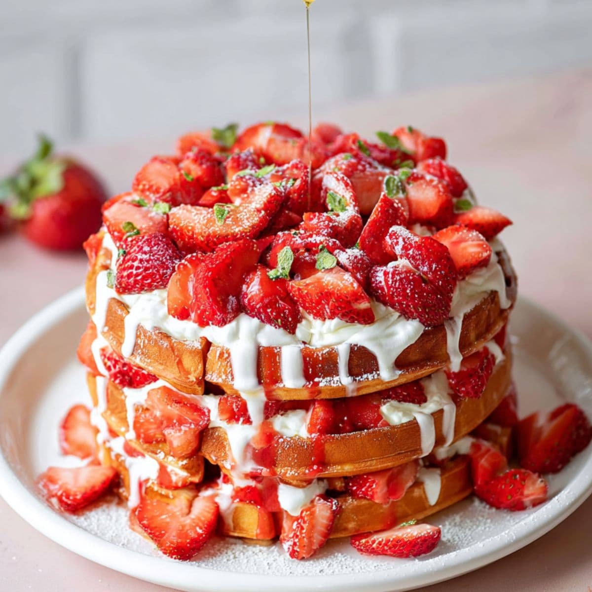 strawberry waffles recipe