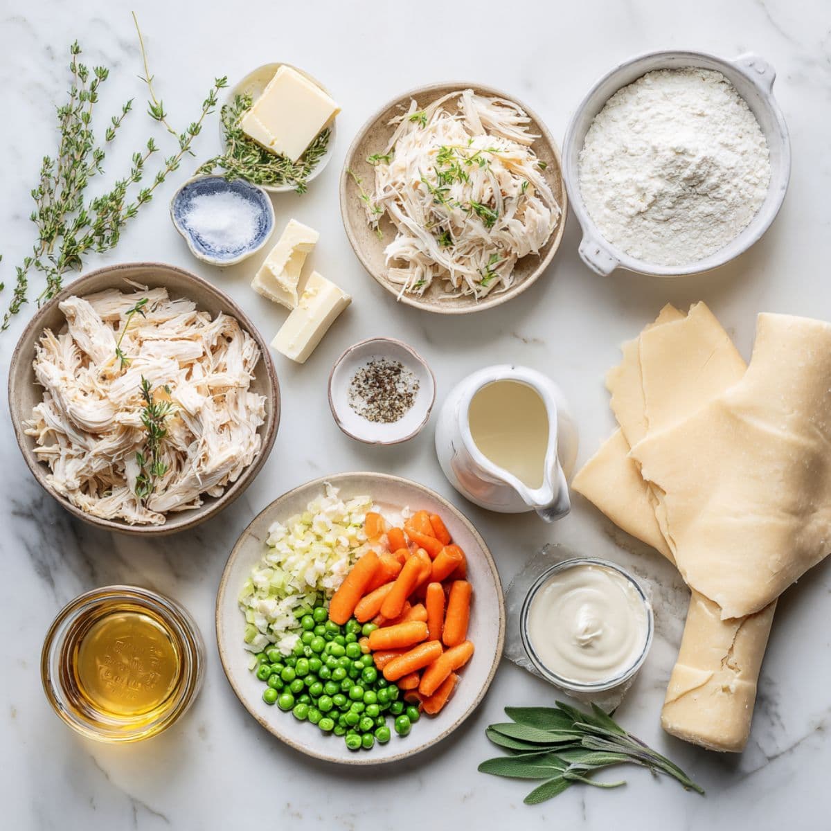 chicken pot pie recipe main ingredients