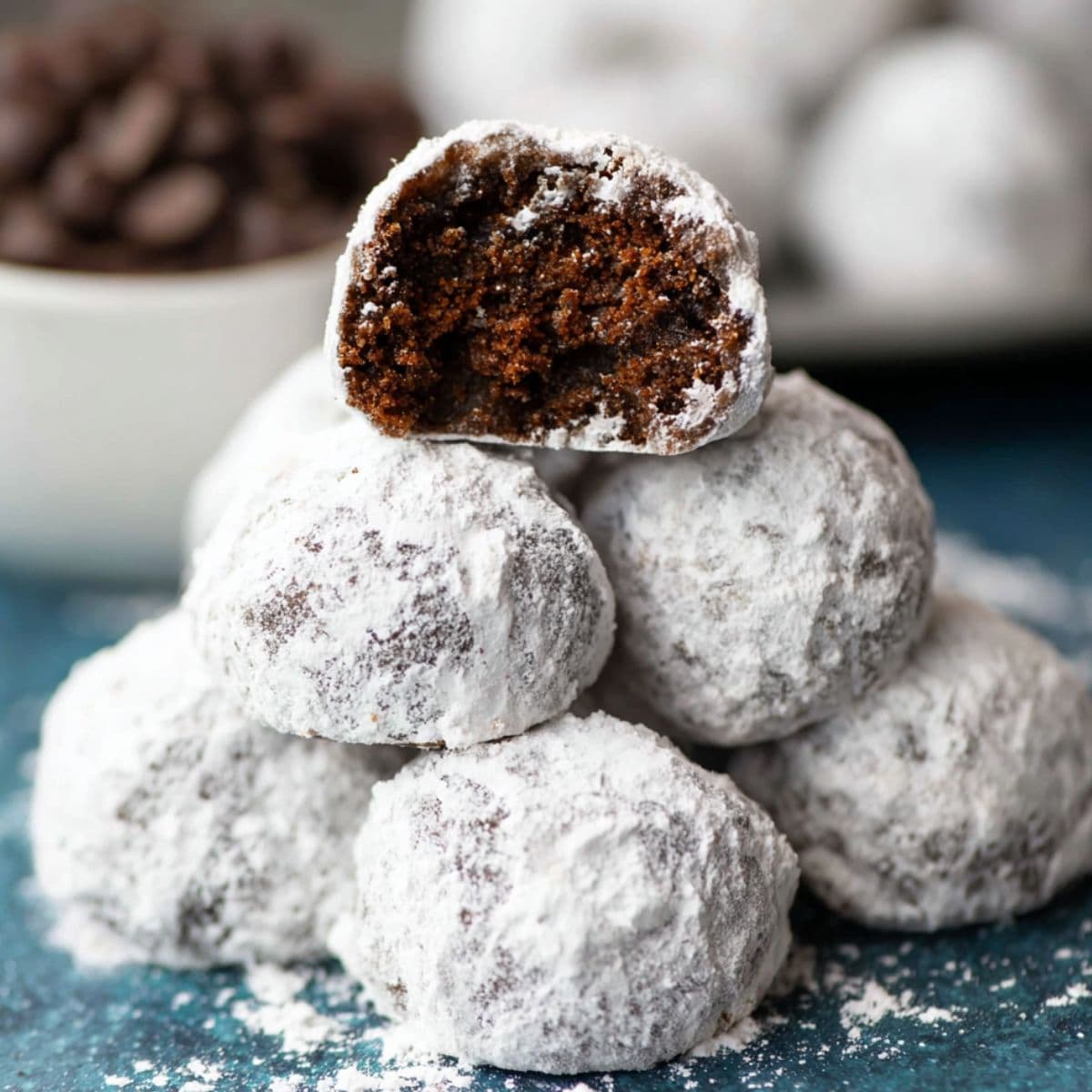 chocolate snowball cookies