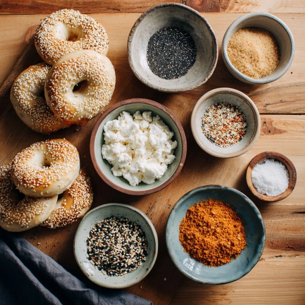 cottage cheese bagels recipe topping options