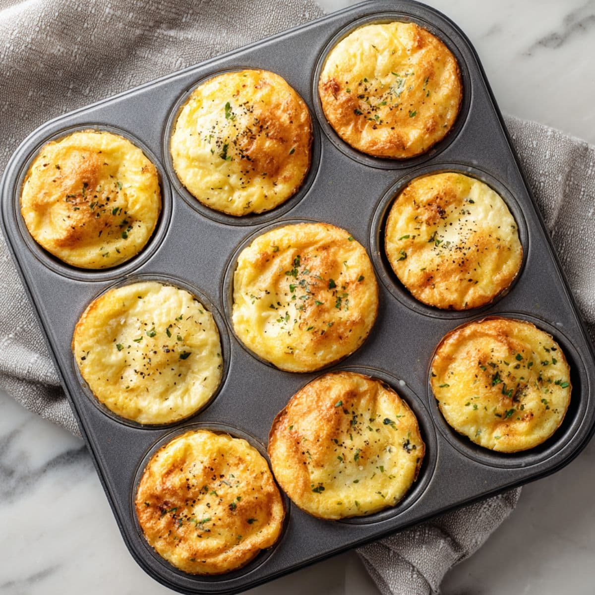 egg bites muffin tin recipe baking step