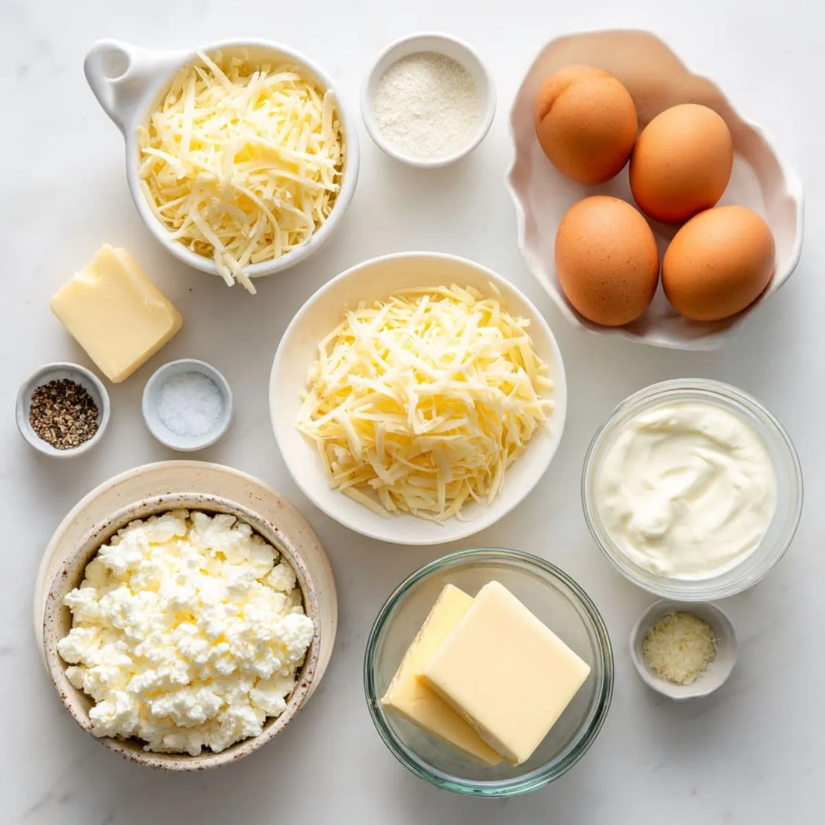 egg bites muffin tin recipe main ingredients