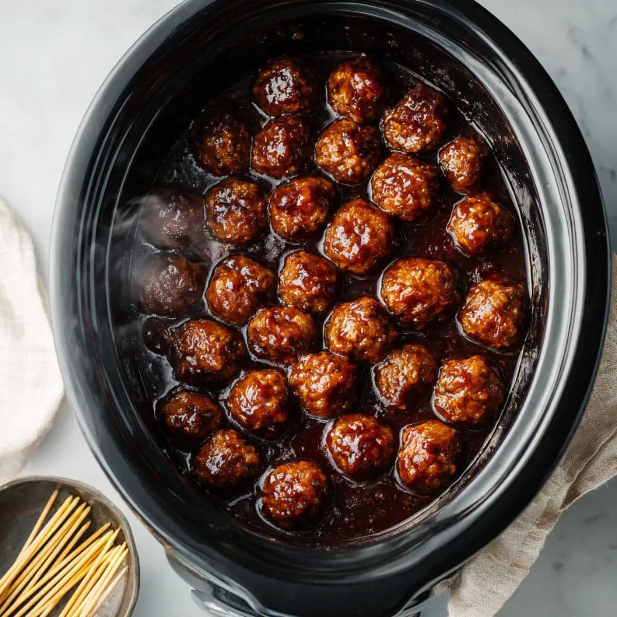grape jelly meatballs recipe serving step