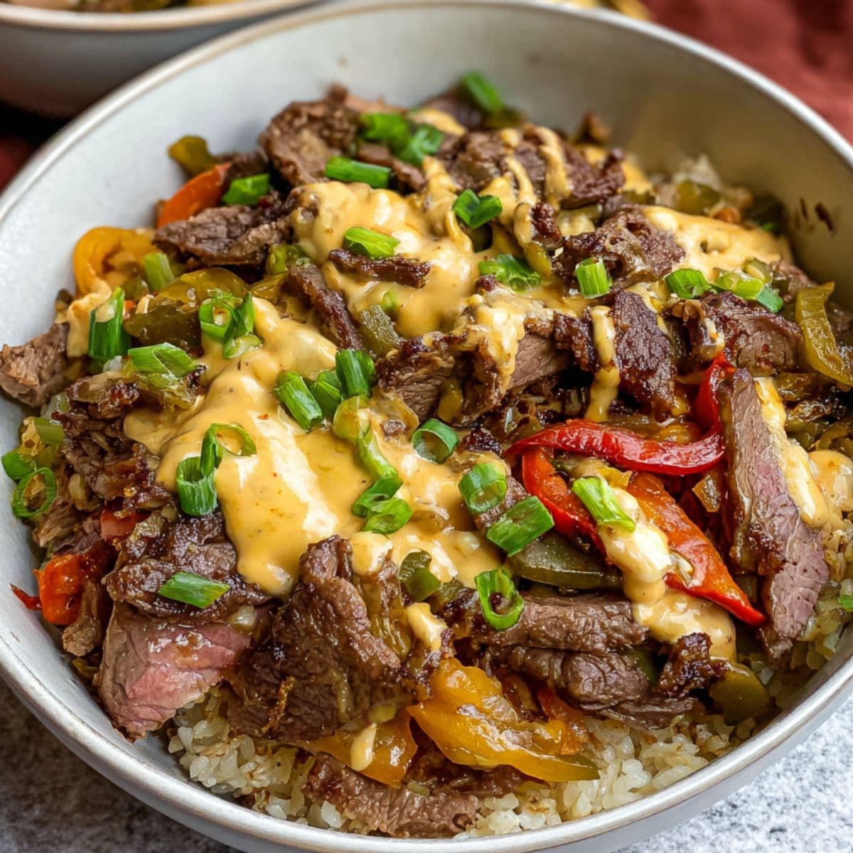 philly cheesesteak bowl recipe