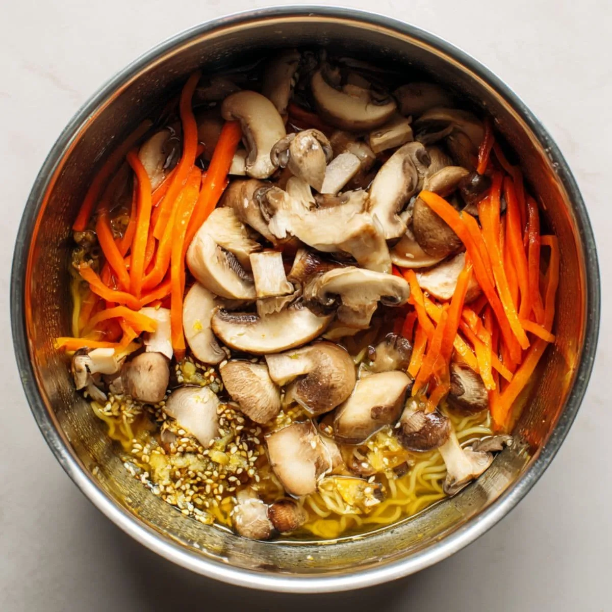ramen noodles recipe aromatics step