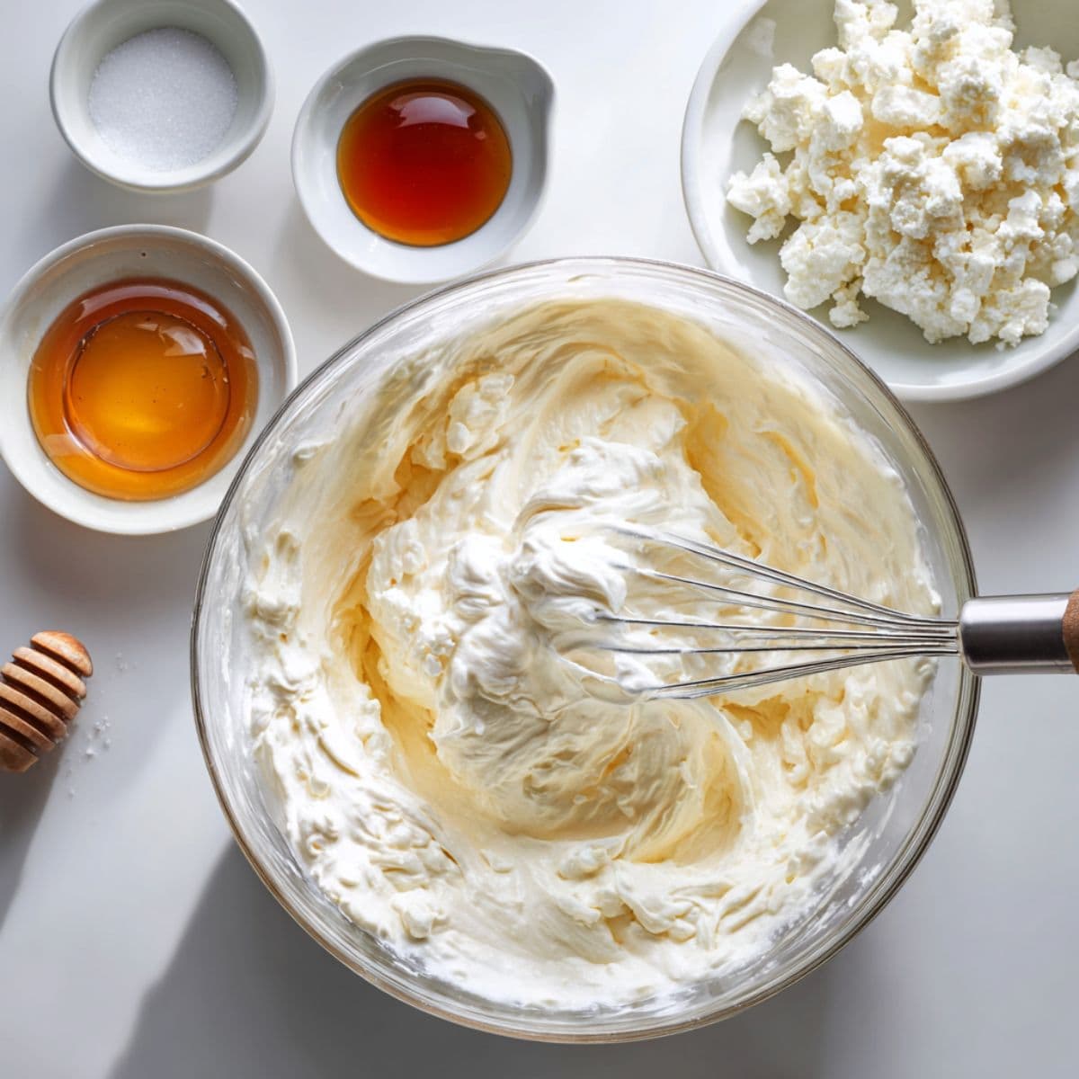 strawberry cheesecake overnight oats recipe cream cheese mixture