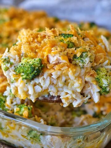 cheesy chicken broccoli rice casserole