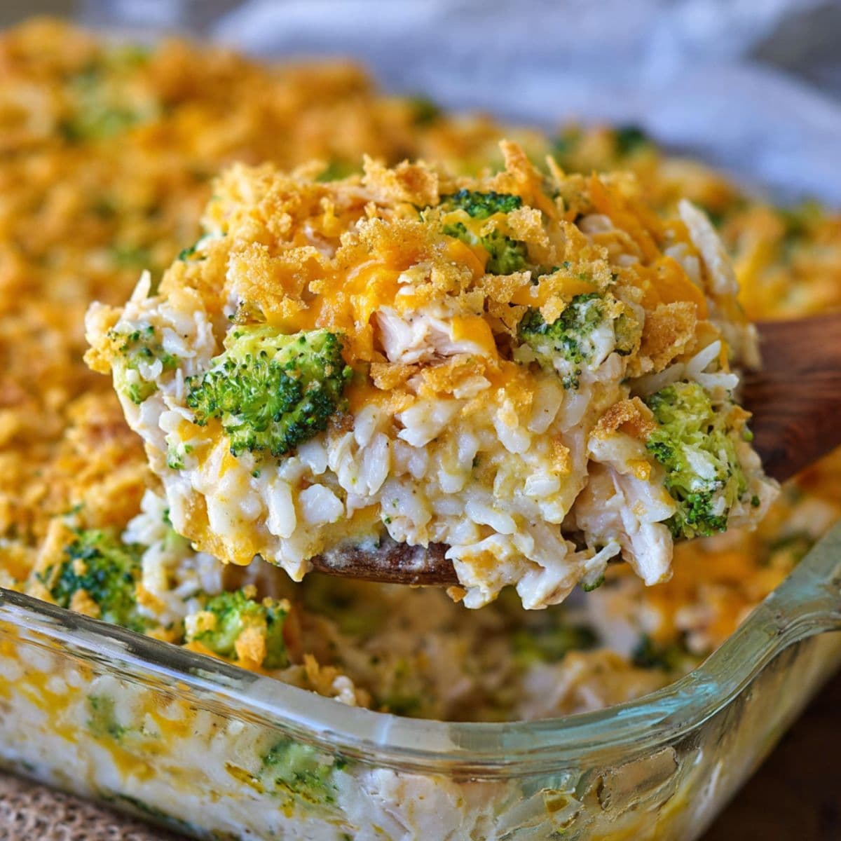cheesy chicken broccoli rice casserole