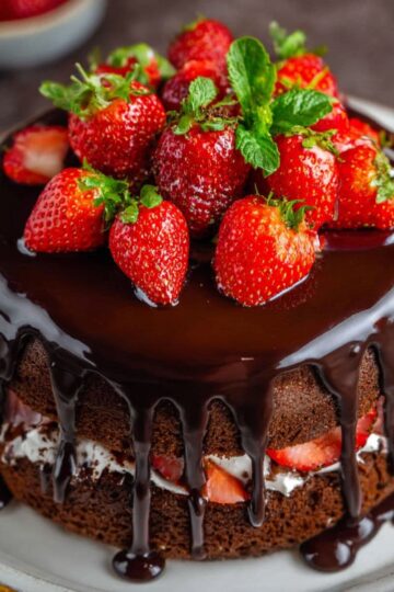 chocolate strawberry cake