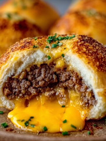 garlic parmesan cheeseburger bombs