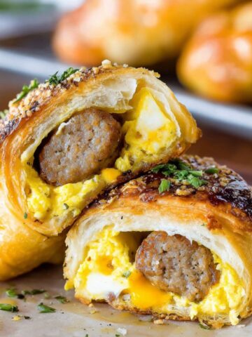 sausage egg breakfast roll