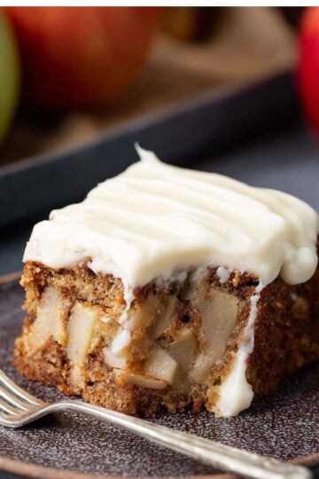 apple cake with dreamy cream cheese frosting