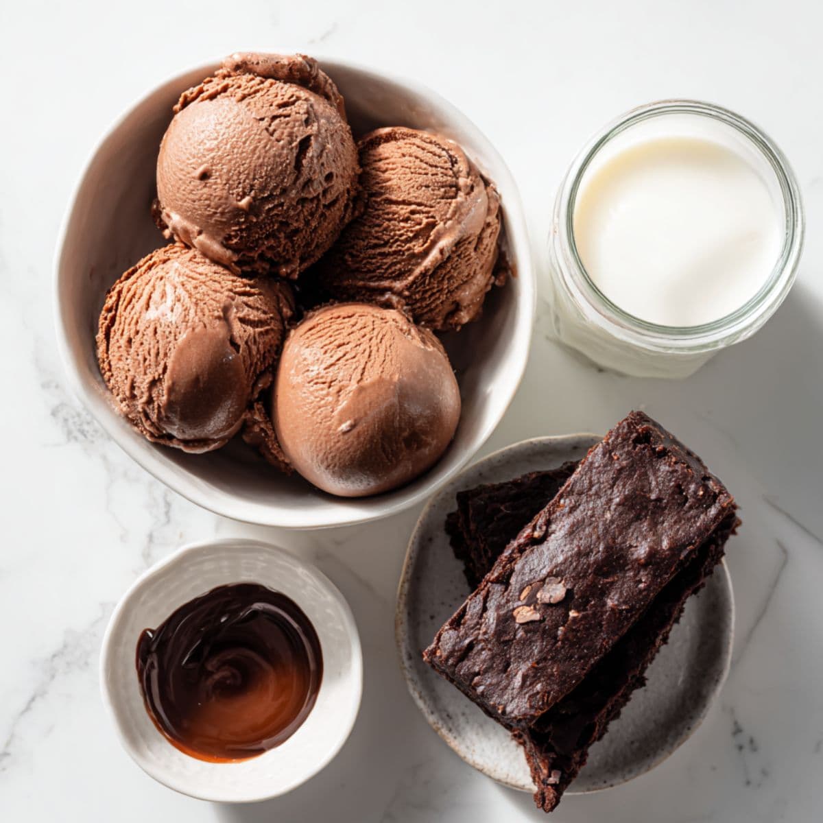 brownie milkshake ingredients