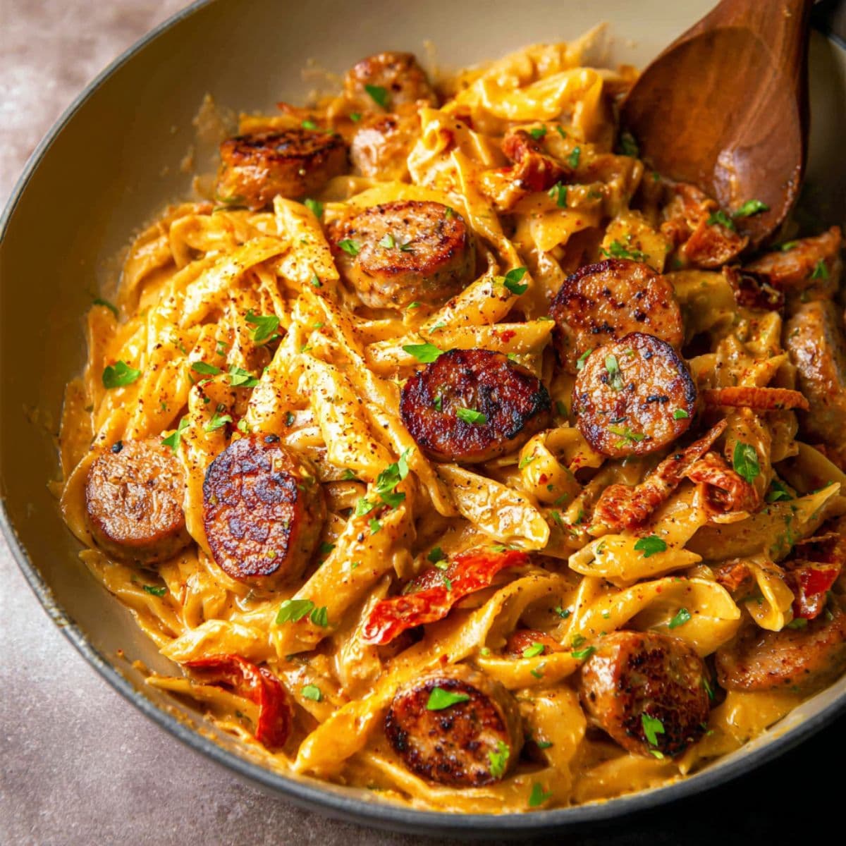 cajun sausage pasta