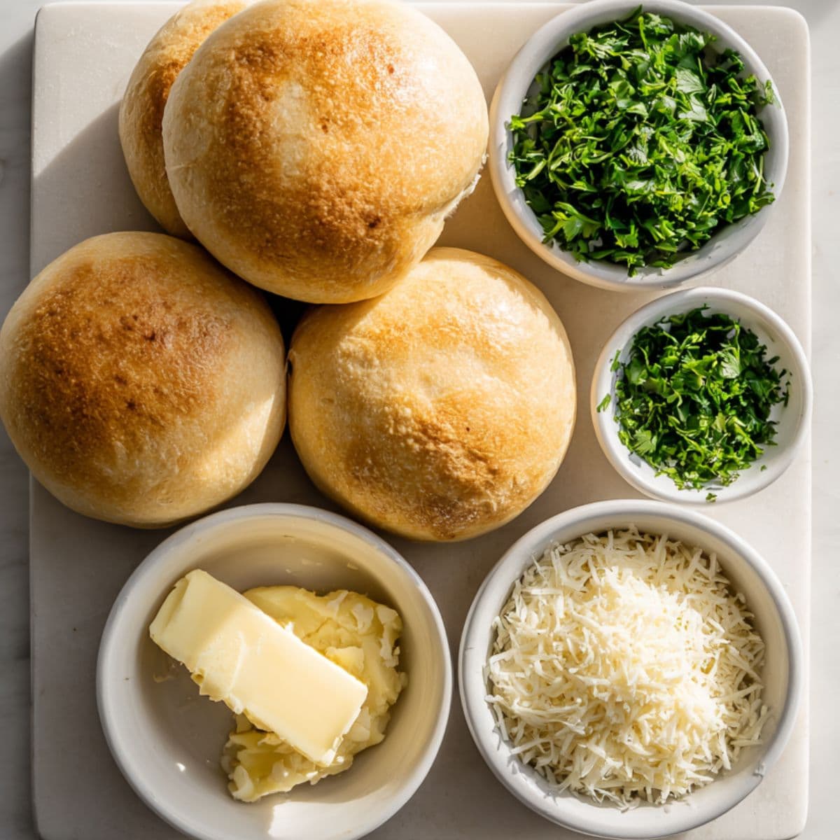 chicken alfredo garlic bread bowls ingredients