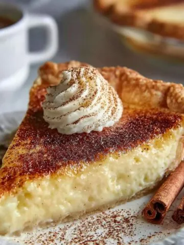 cinnamon vanilla custard pie