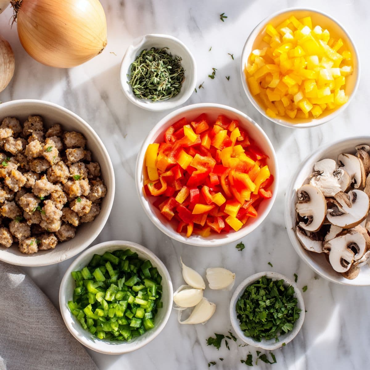 sausage and egg casserole optional add-ins