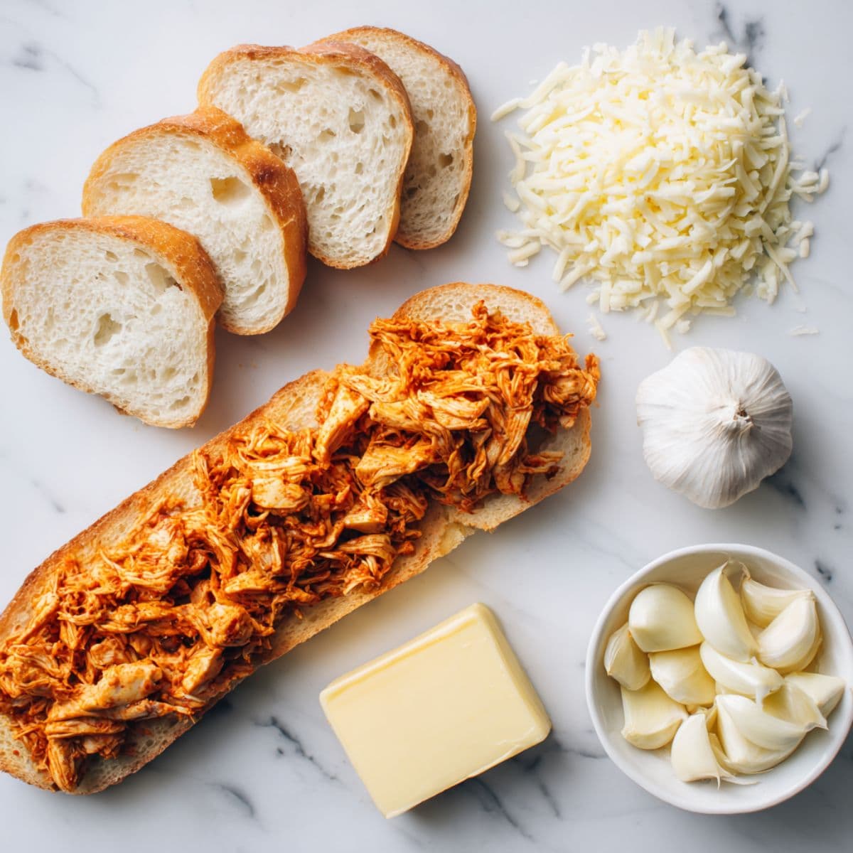 tandoori chicken garlic bread ingredients