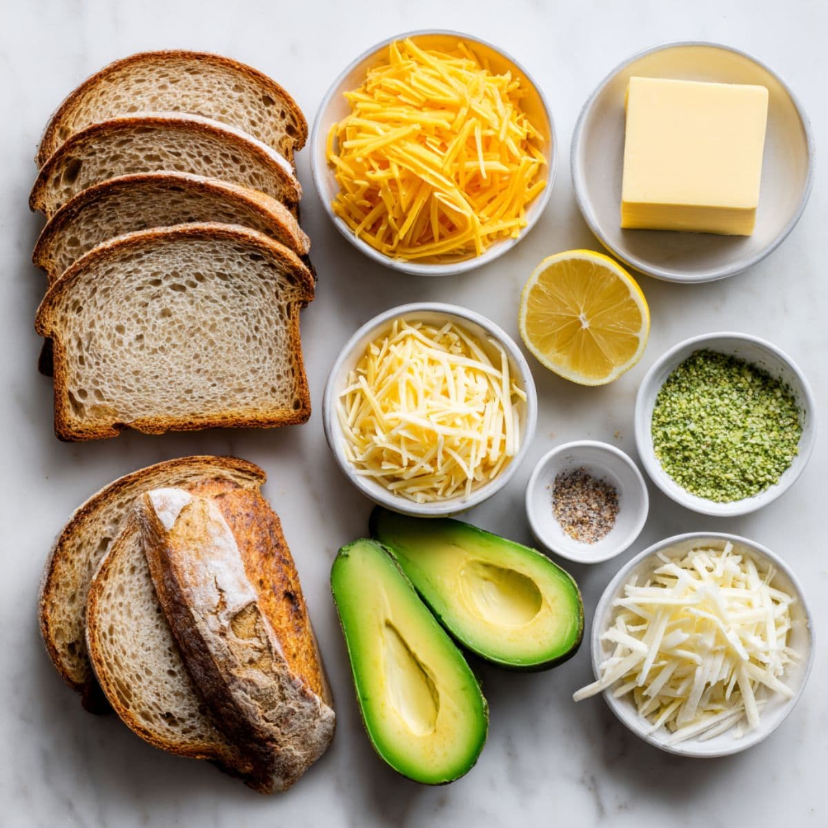 avocado grilled cheese main ingredients