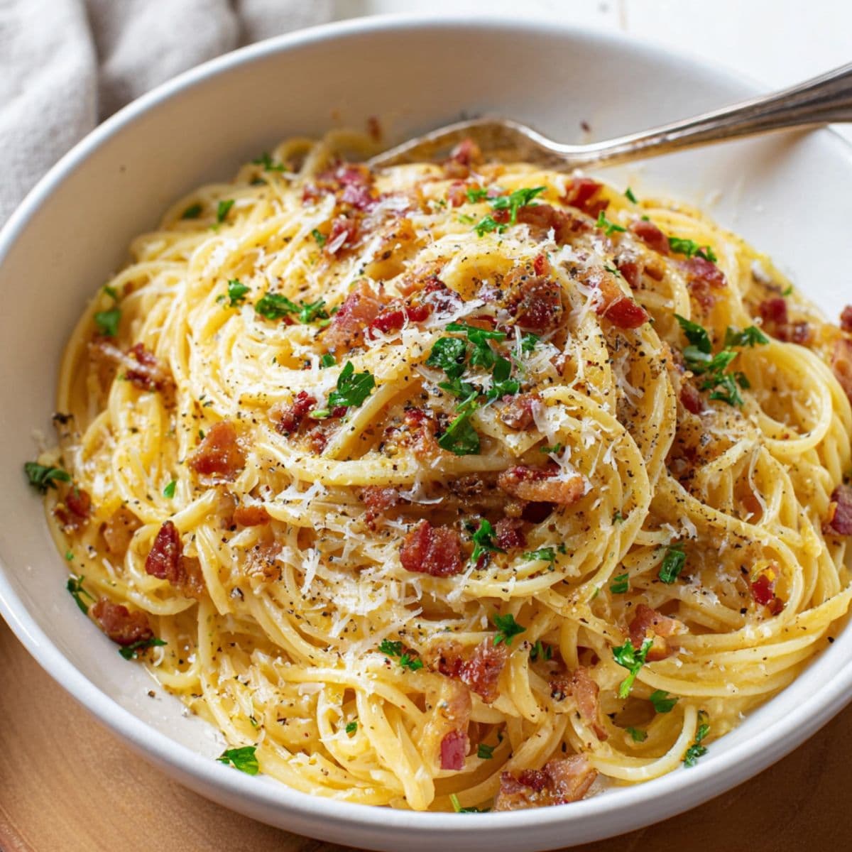 bacon carbonara pasta