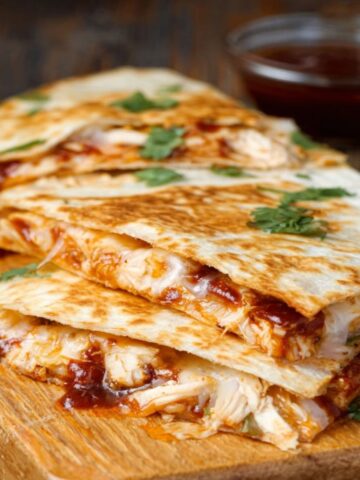 bbq chicken quesadillas