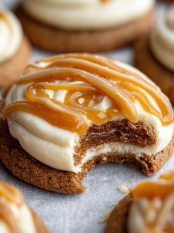 caramel cheesecake cookies