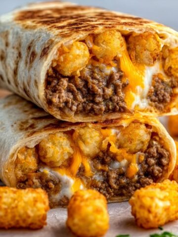 cheesy potato burritos