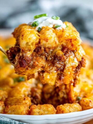 chili cheese tater tot casserole