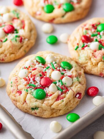 christmas cake batter cookies