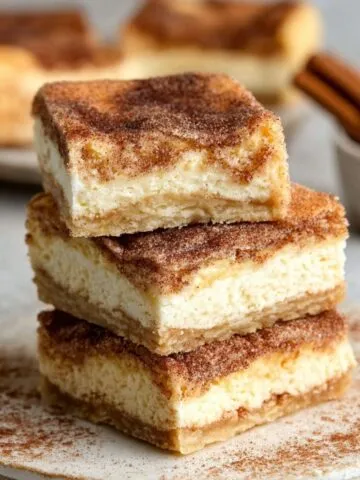 churro cheesecake bars
