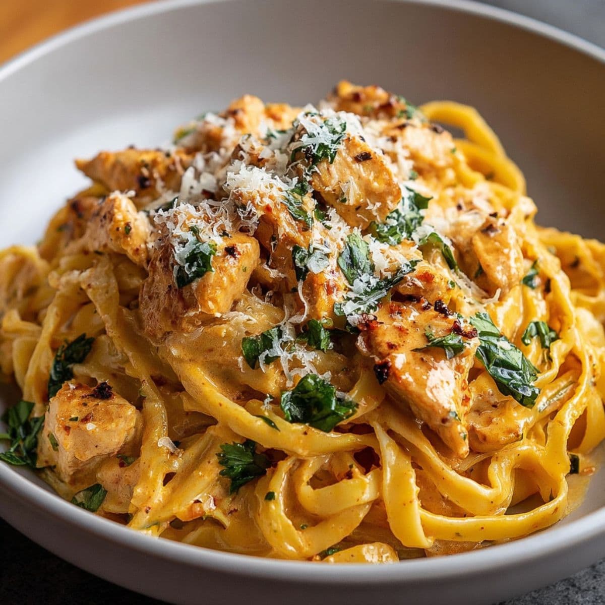cowboy butter chicken linguine