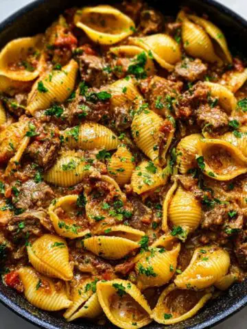 creamy beef pasta