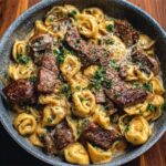 garlic steak tortellini