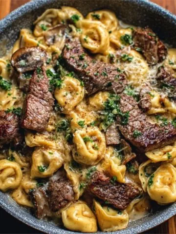 garlic steak tortellini